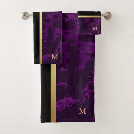 Marbre noir de luxe Monogramme (En situation)