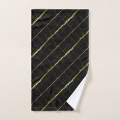 Marbre noir et or de luxe (Serviette à main)