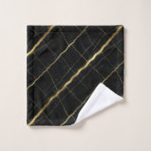 Marbre noir et or de luxe (Gant de toilette)