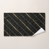 Marbre noir et or de luxe (Serviette à main)
