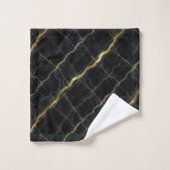 Marbre noir et or de luxe (Gant de toilette)
