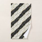 Marbre noir et or de luxe (Serviette à main)