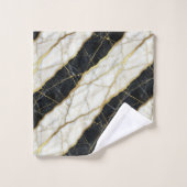 Marbre noir et or de luxe (Gant de toilette)
