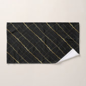 Marbre noir et or de luxe (Serviette à main)
