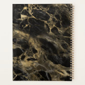Marbre noir et or Monogramme Élégance Luxe (Dos)