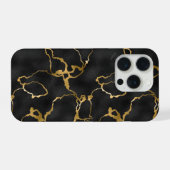 Marbre Noir Et Or Motif (Verso Horizontal)