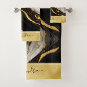 Marbre noir gris blanc or Marbre luxe moderne (En situation)