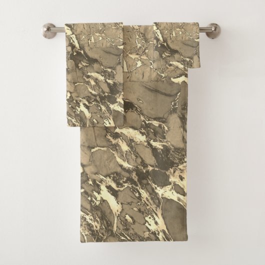 Marbre noir, gris et or (En situation)