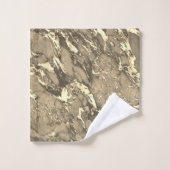 Marbre noir, gris et or (Gant de toilette)