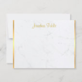 Marbre or manuscrit Modèle tendance (Dos)