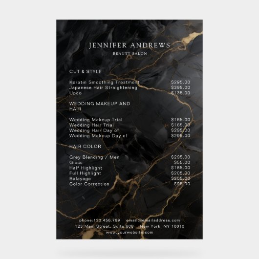 Marbre, Or Noir, Salon (Recto)