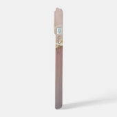 Marbre or rose gold pailleté monogramme (Côté gauche)