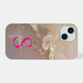 Marbre or rose gold pailleté monogramme (Verso Horizontal)