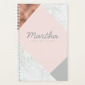 marbre, or rose, gris et rose vif (Devant)