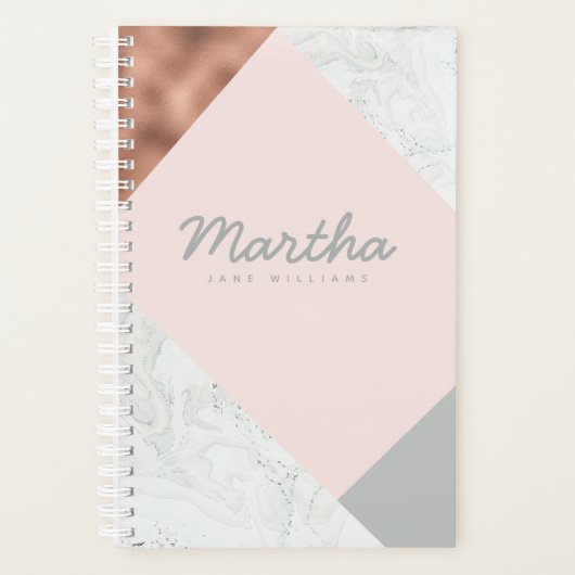 marbre, or rose, gris et rose vif (Devant)