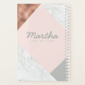 marbre, or rose, gris et rose vif (Dos)