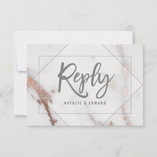 Marbre, or rose, réponse mariage géométrique r.s.v (Dos)