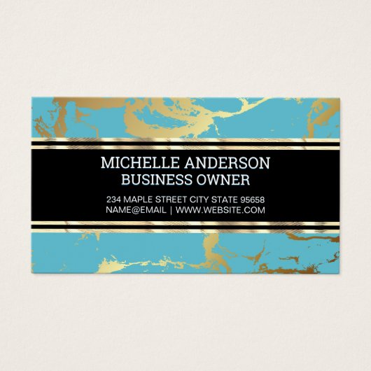 Marbre or turquoise (Devant)