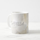 Marbre personnalisé Nom Mug (Devant gauche)