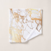 Marbre PixDezines + Veines Or Faux (Gant de toilette)