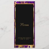 Marbre pourpre et or - Menu (Devant)