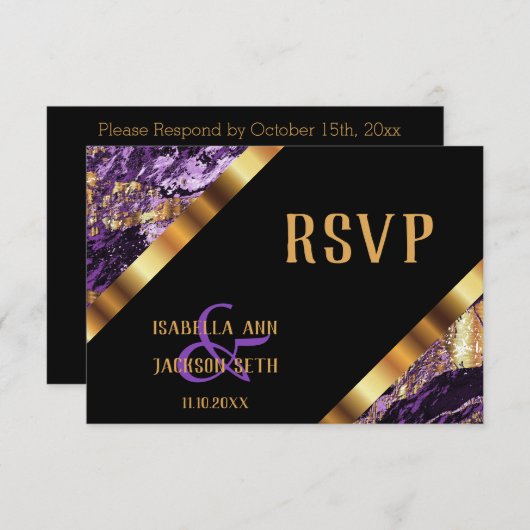 Marbre pourpre et or - RSVP (Devant / Derrière)