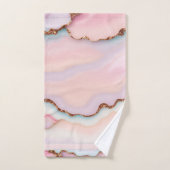 Marbre rose clair Agate Collection moderne (Serviette à main)