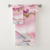 Marbre rose clair Agate Collection tendance (En situation)