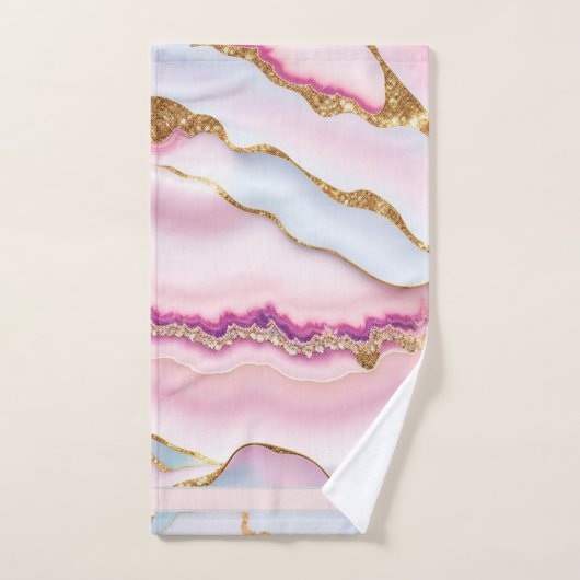 Marbre rose clair Agate Collection tendance (Serviette à main)