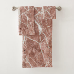 Marbre rose et blanc profond élégant