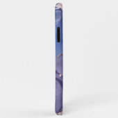 Marbre rose et bleu Coque-Mate coque iphone (Dos/Droite)