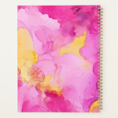 Marbre rose et jaune Nom et année personnalisés (Dos)