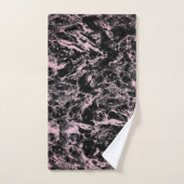 Marbre rose et noir (Serviette à main)