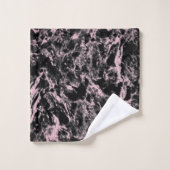 Marbre rose et noir (Gant de toilette)