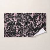 Marbre rose et noir (Serviette à main)