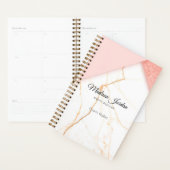 Marbre rose et or moderne personnalisé (Devant avec enveloppe)