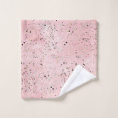 Marbre rose et or Terrazzo (Gant de toilette)