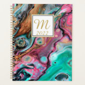 Marbre rose et vert monogramme (Devant)