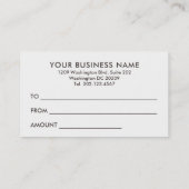 Marbre rose étincelant Certificat cadeau Abstrait (Dos)