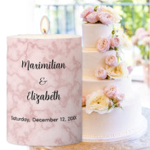 Marbre rose Faux - Mariage élégant