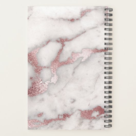 Marbre Rose Gold Glam Planner (Dos)
