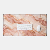 Marbre Rose Gold Pink (Clavier et souris)