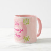 Marbre rose la tasse de magasin de Flamant rose (Devant droit)