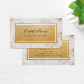 Marbre rose or décorateur Carte de visite (Bureau)