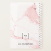 Marbre rose pâle nom élégant logo d'entreprise (Dos)