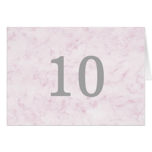 Marbre rose vif élégant Numéro de table (Devant horizontal)