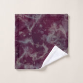 Marbre rouge au vin abstrait (Gant de toilette)