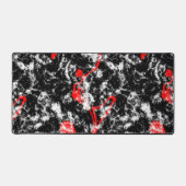 Marbre rouge, blanc et noir Abstrait (Recto)