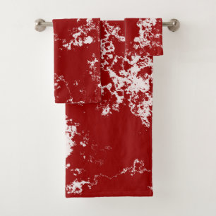 Marbre rouge et blanc abstrait