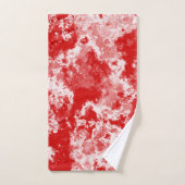 Marbre rouge et blanc abstrait (Serviette à main)